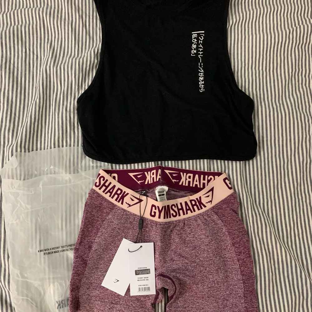 Gymshark short and top.